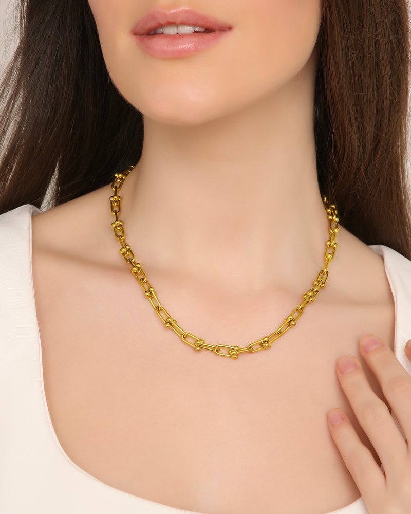 TAAHIRA Hope Interlock Chain Necklace - Image 4